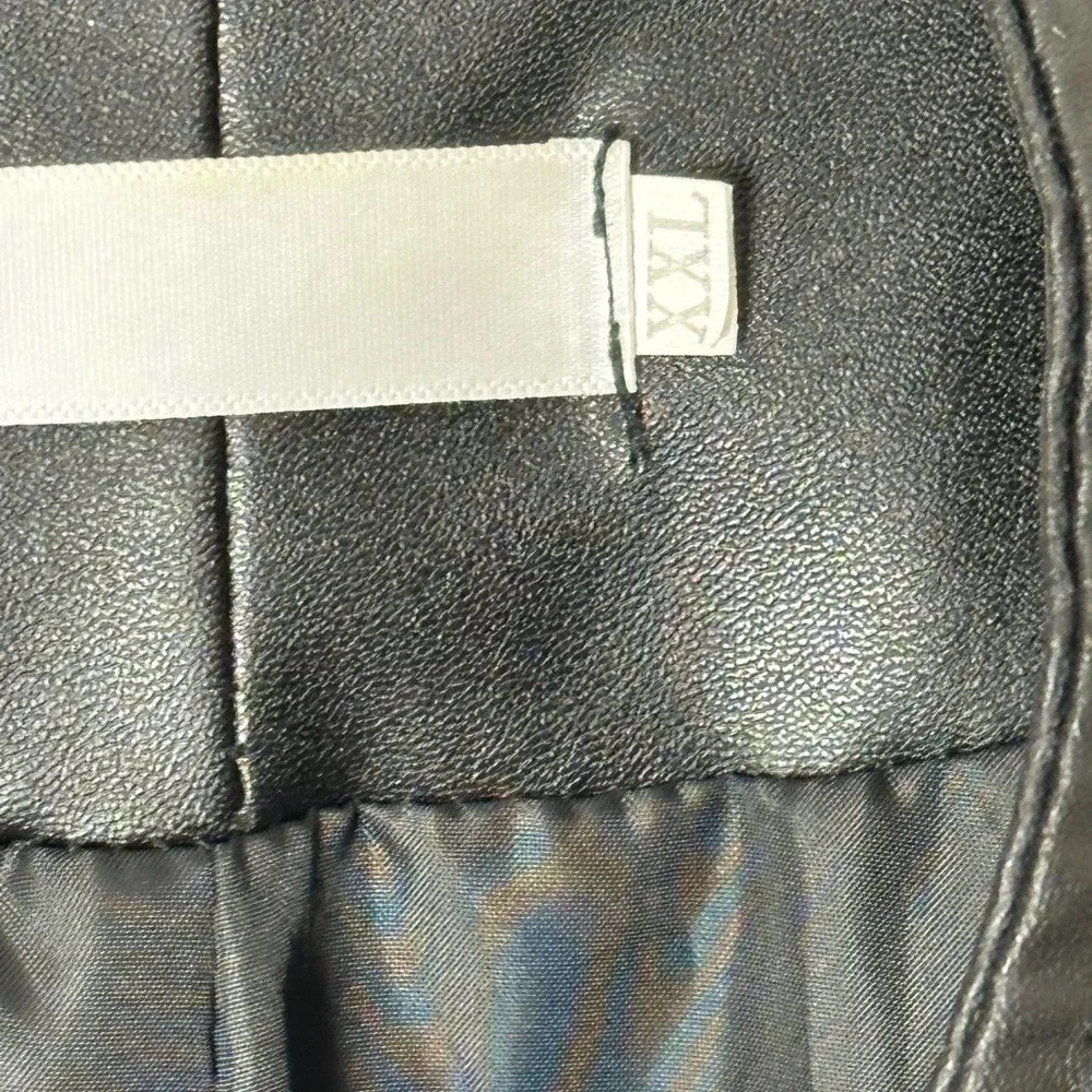 XRay Jeans Leather Jacket Men Size 2 XL Big & Tall - Picture 3 of 3